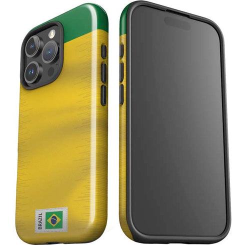 Brazil Soccer Flag iPhone 16 Pro Impact Case